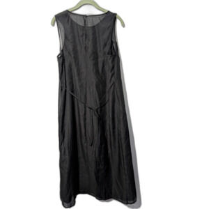 Women's Sheer Organza Midi Dress Black-A New Day- Size L